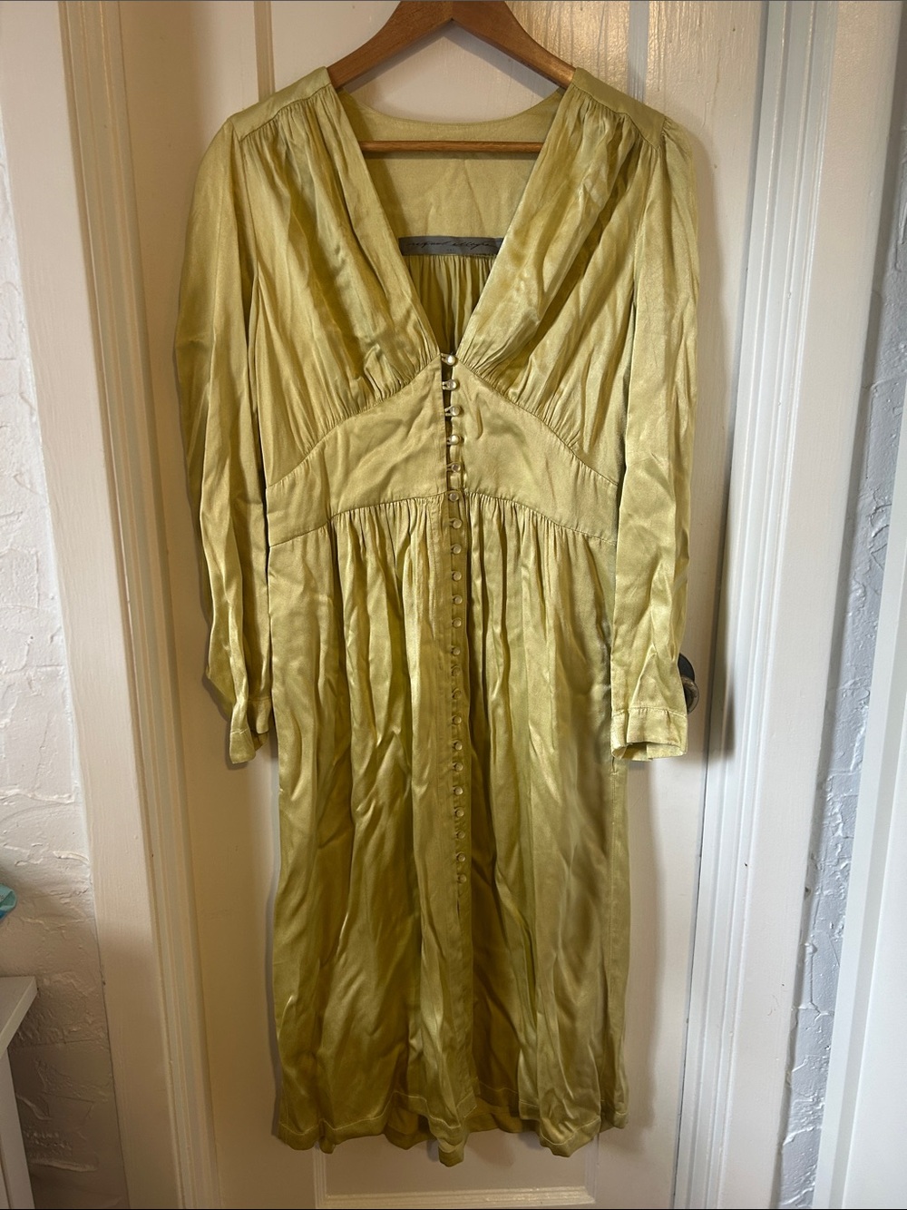 Raquel Allegra Handmade Satin Georgia Dress